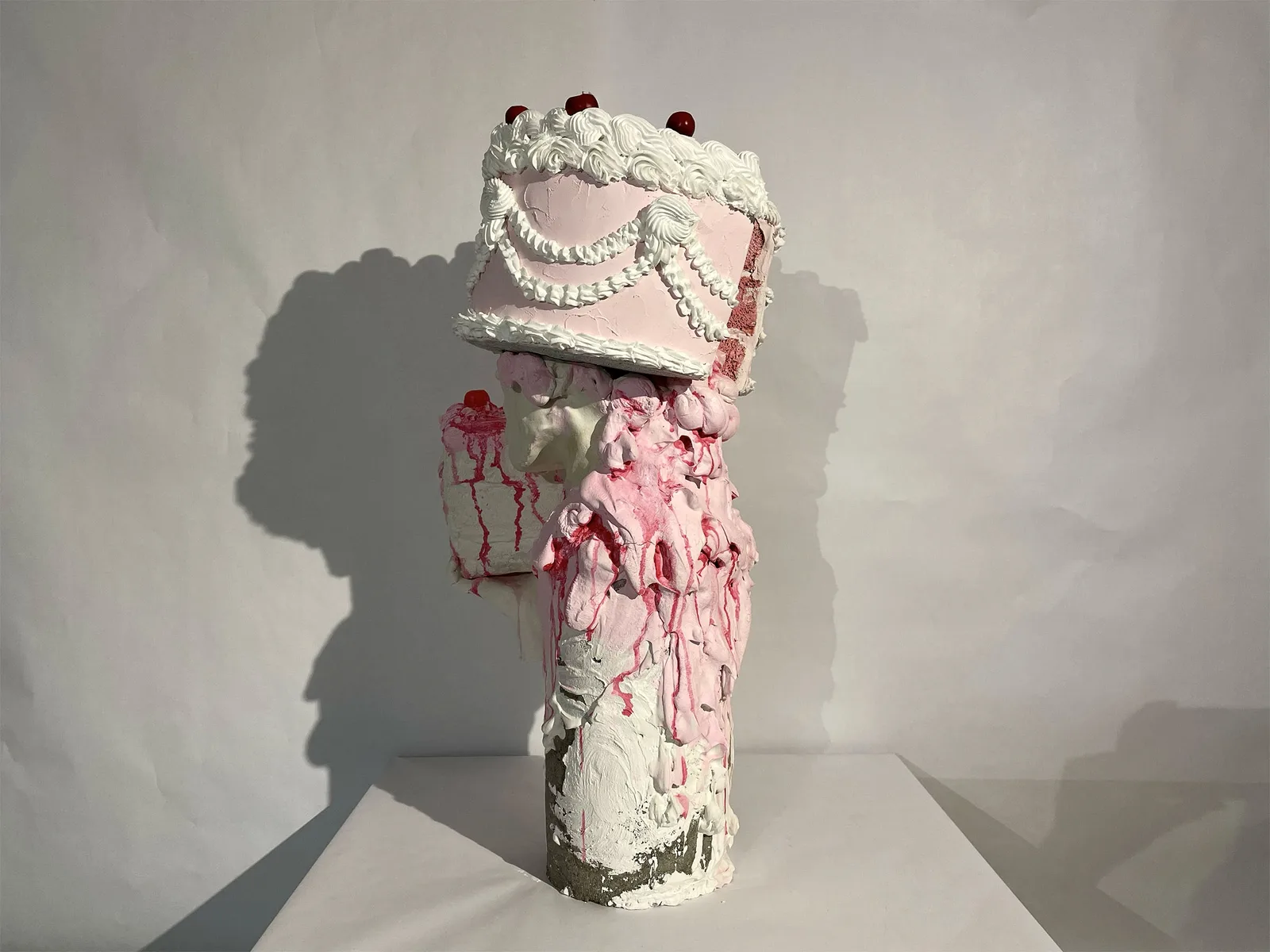 Sculptural work from the Eucharist series with layered material forms